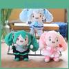 Adorable Cute Hatsune Miku Plush Toy Keychain Pendant Fluffy Cartoon Soft Plush Doll Pink Green Blue