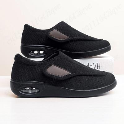 Женская диабетическая обувь широкая обувь для ходьбы слипоны ортопедическая обувь с регулируемой застежкой легкие кроссовки от отеков для пожилых