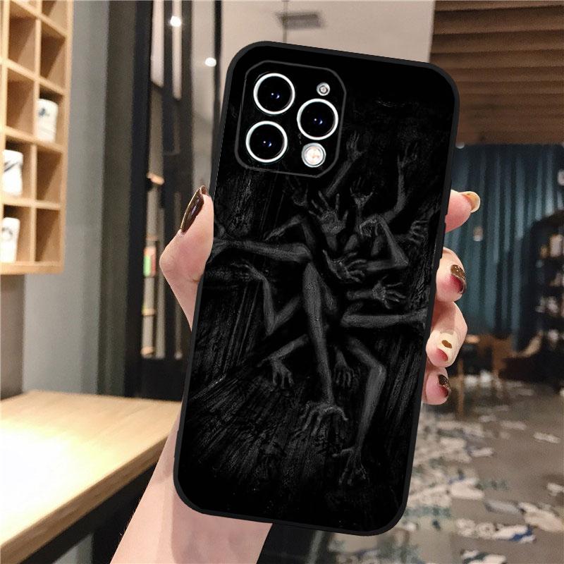 Чехол для телефона Carcasa Funda Для iPhone 17 Pro Max Air 16 15 14 13 Pro Max 15 16 Pro 15Plus Ужасы Аниме Девушка Чехол