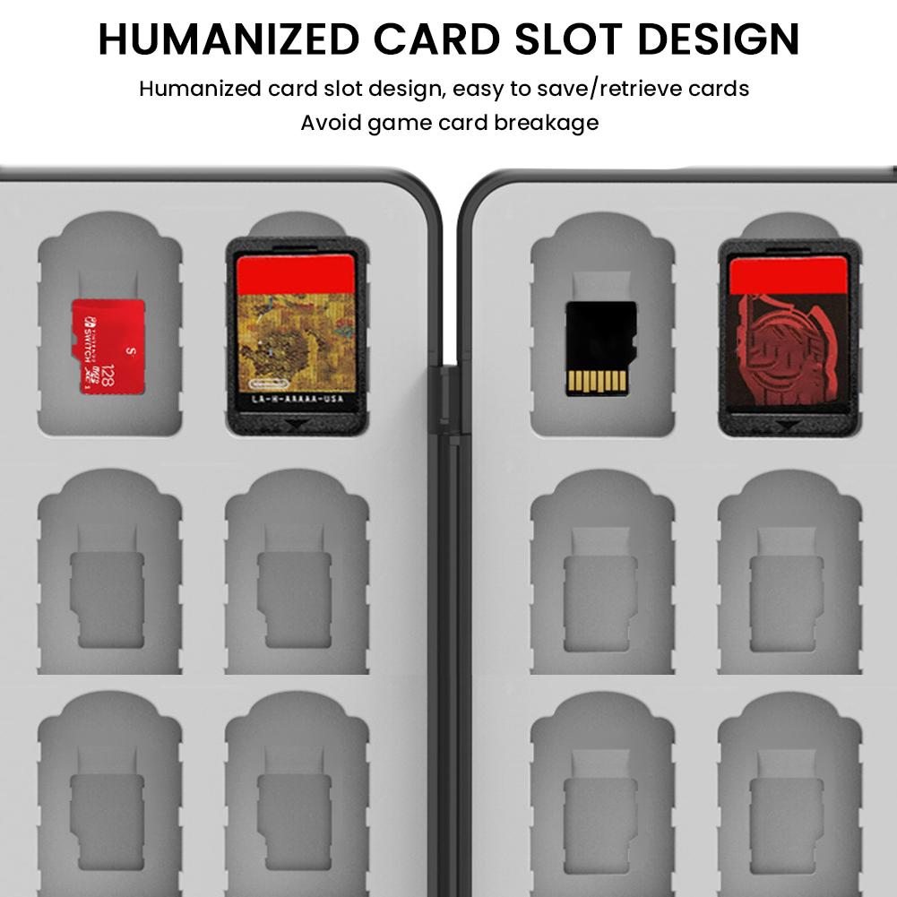 Game Card Case with 32 Game Card Slots Portable Game Protective Organizer Game Storage Box for Nintendo Switch2 2025/OLED/Lite