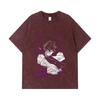 275 GSM Washed T-shirts 100% Cotton Solo Leveling V7 Print Unisex Heavy Cotton T Shirt