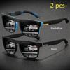 2 предмета модные винтажные квадратные спортивные солнцезащитные очки для мужчин и женщин для вождения и рыбалки брендовые дизайнерские солнцезащитные очки ретро мужские очки UV400