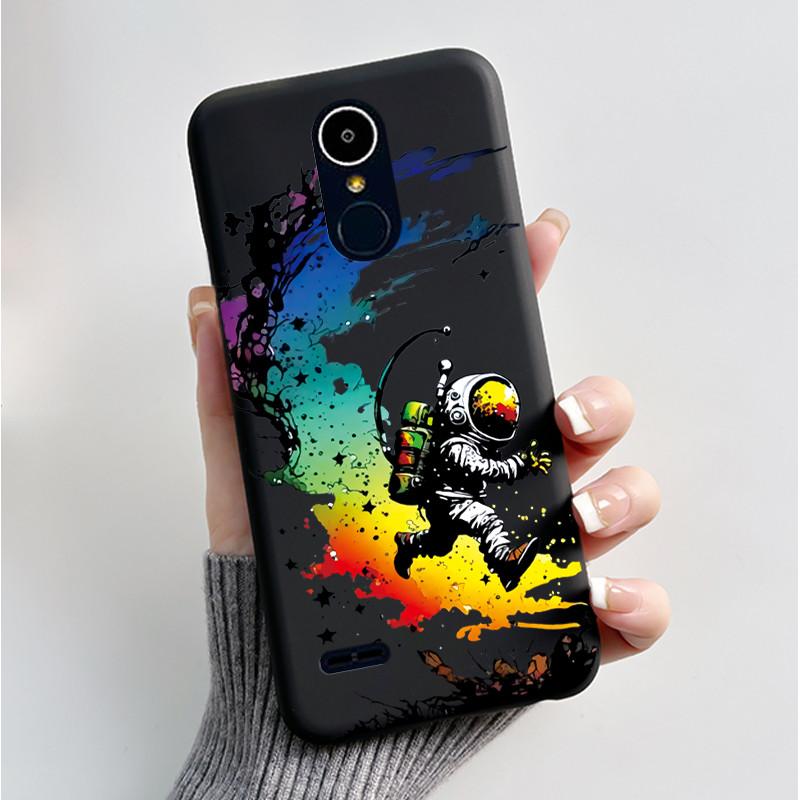 Чехол для LG K8 2017/LG K8 2018/LG K9 2018 Мягкий Силиконовый Черный Корпус для LG K10 2016/LG K10 2017 Чехол Милый Цветочный Мультяшный Чехол