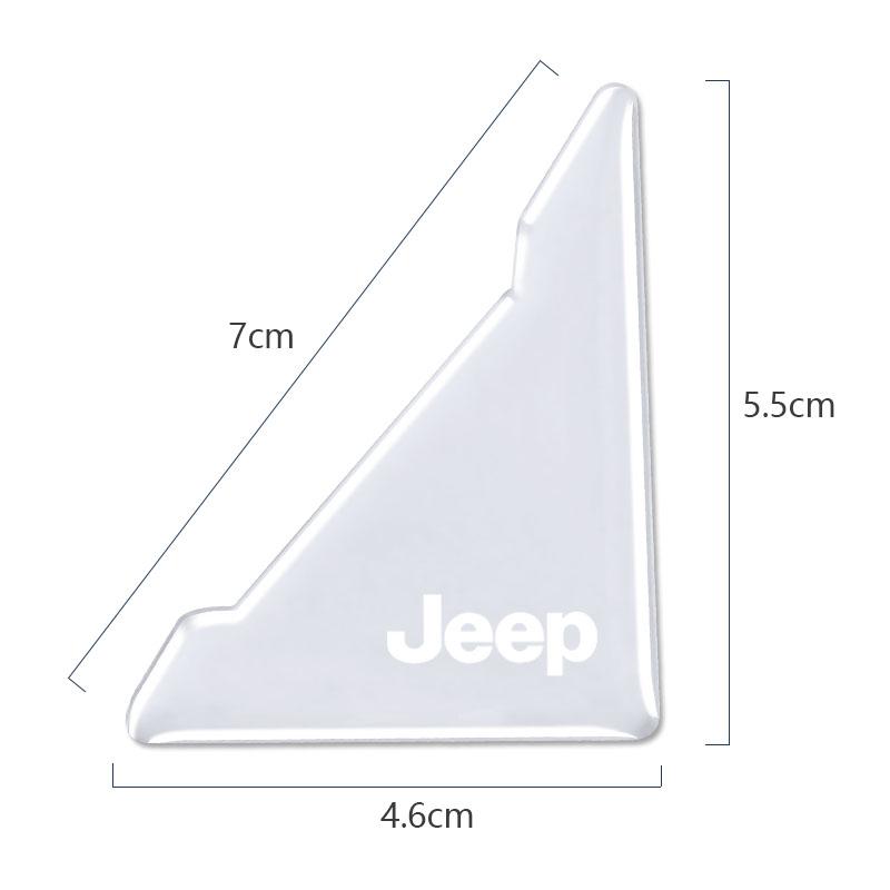 For Jeep 4Pcs Car Door Silicone Buffer Sticker Anti Collision Scratch For Jeep Wrangler Renegade Compass Grand Cherokee Patri