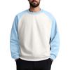 Unisex Colorblock Round Neck Pullover Top Raglan Sleeve Long Sleeve Sweatshirt