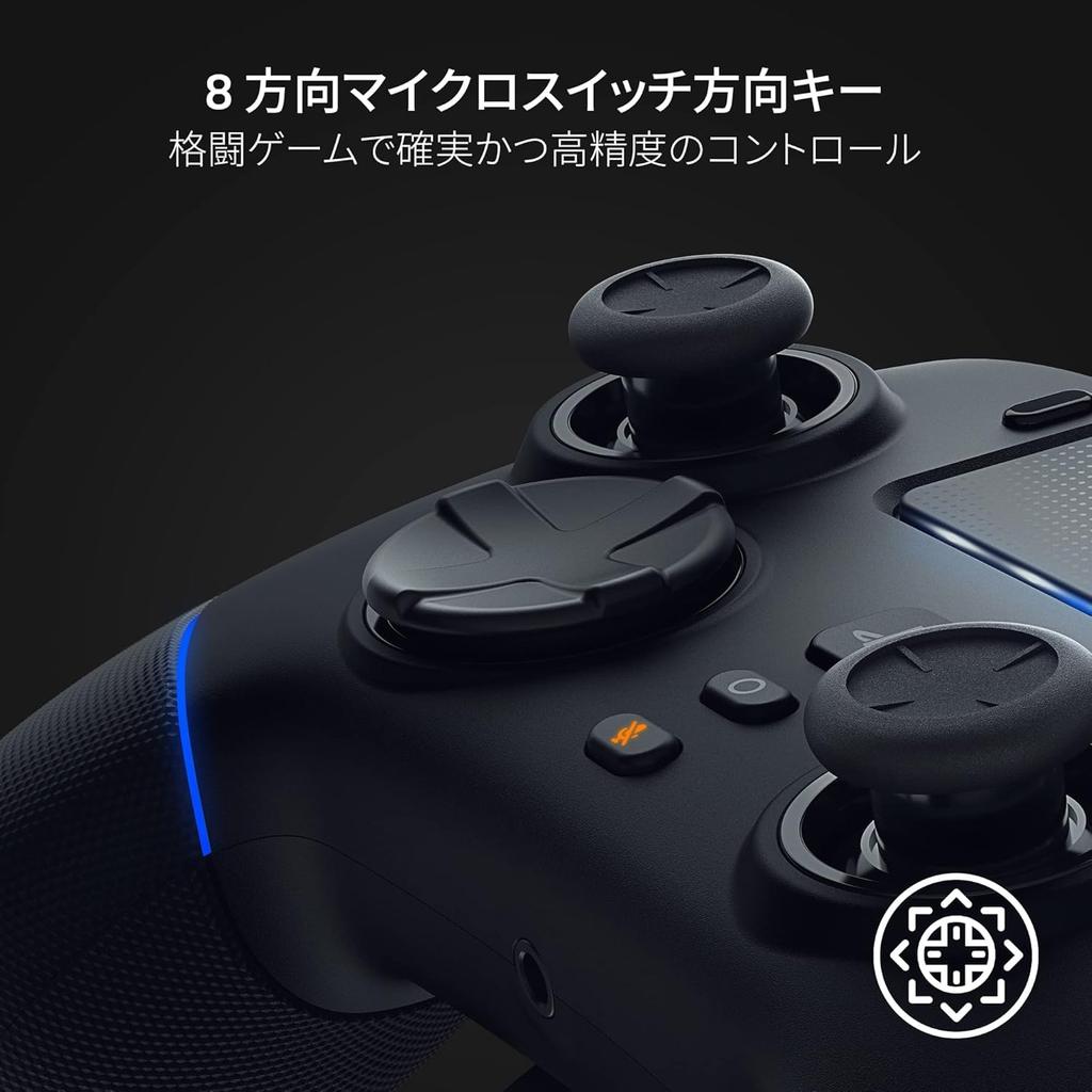 HyperSpeed Wireless Wireless Controller for PlayStation and Action and 6 RGB Wolverine V2 Pro PC, Mecha-Tactile Buttons, 8-Way Microswitches, D-Pad,