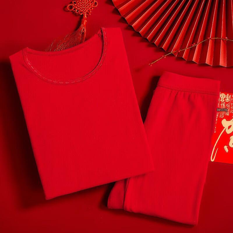 LANGSHA Женский термокомплект из 100% хлопка 7A с антибактериальной обработкой