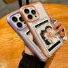 Роскошный прозрачный чехол-бампер с слотом для карт 3 в 1 для iPhone 15 14 13 12 11 Pro Max Plus X XS XR 7 8 SE, чехол-кошелек с конфетной рамкой