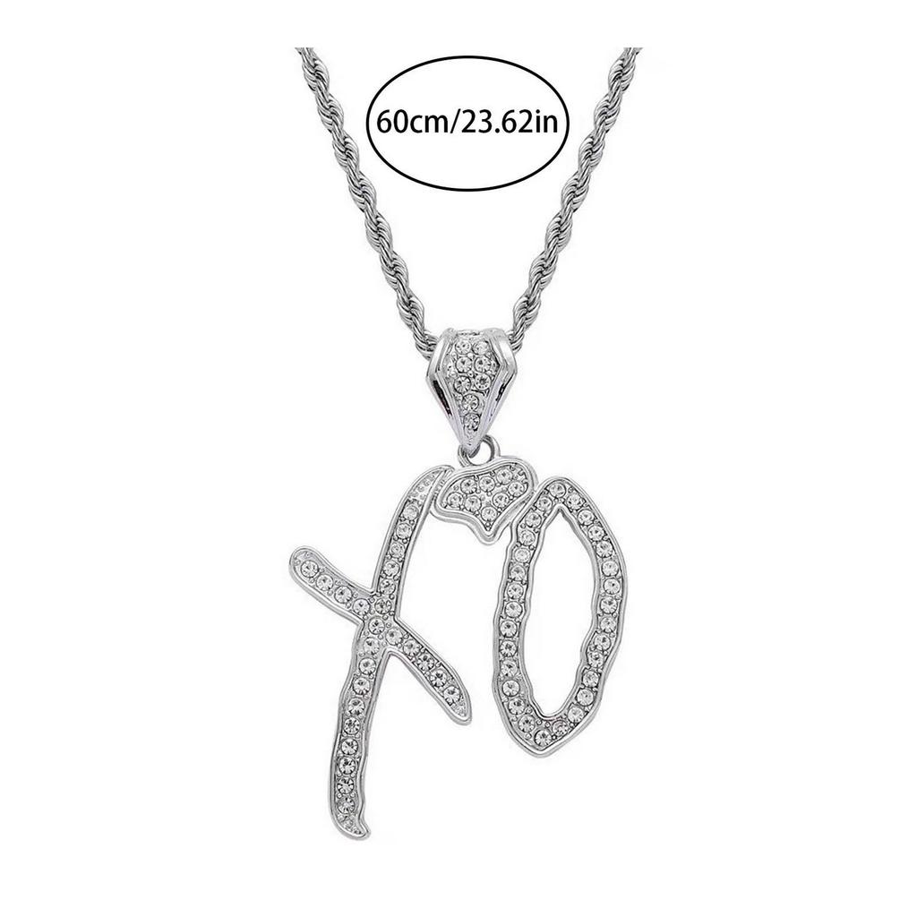Pendant Necklace Unisex Hip-Hop Jewelry Alloy Chain for Daily Wear