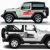 Боковые наклейки на двери автомобиля для Jeep Wrangler JK JL TJ YJ Unlimited Sahara Rubicon Автомобильная графика DIY Декор Флаг США Наклейка Аксессуары