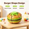 Smooth Rotating Burger Fidget Ball Burger Shape Rotating Gyro Toy  for Boys and Girls