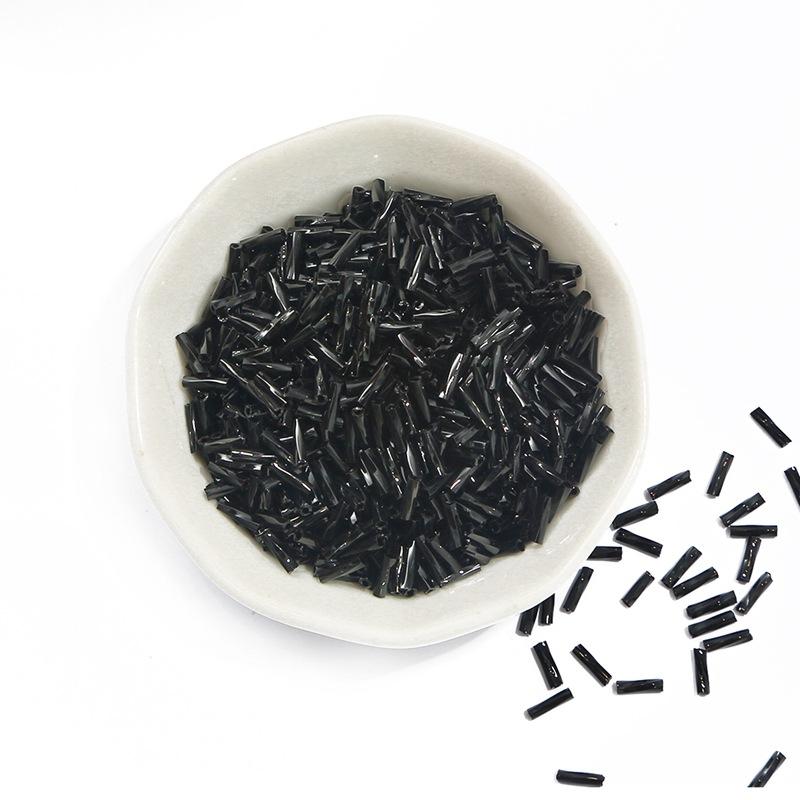 300 шт. 2x6 мм спиральные трубчатые бусины, аксессуары для одежды, изготовление платьев, сделай сам, спиральные стеклянные бусины для изготовления ювелирных изделий, браслетов, стекляруса, крутые трубчатые бусины