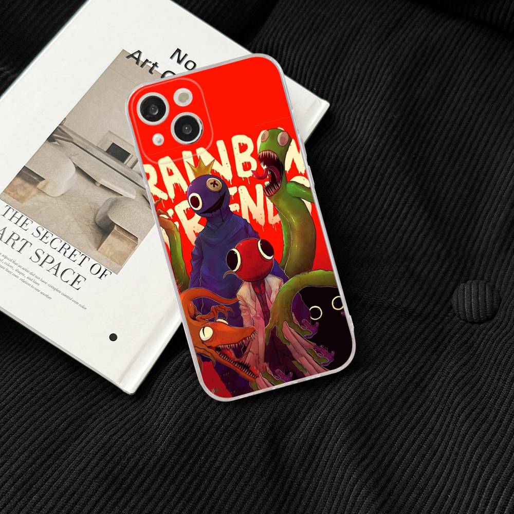 Rainbow Friends Toy Cartoon Phone Case For IPhone 17 16 15 14 13 12 11 Pro XS Max Plus Soft Silicone Cover