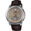 CASIO WAVE CEPTOR наручные часы WAVE CEPTOR радиоуправляемые на солнечной батарее WVA-M630L-9AJF мужские коричневые