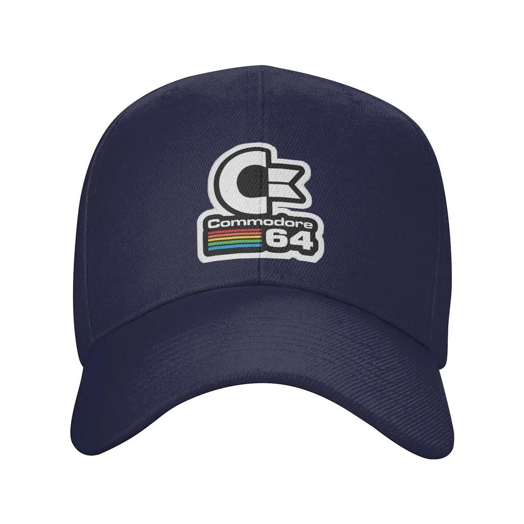 64 Commodore Cap Retro Logo Dad Hat For Men Women Adjustable Casual Headwear