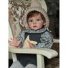 60 CM Real Touch Reborn Toddler Baby Girl Finished Doll Cloth Body Toy Realistic Soft Silicone Princess Alive Bebe 3D-Paint Skin