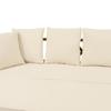 Раскладной диван Varney Outdoor из акации на 3 места, диван-кровать с мягкой подушкой, диван-кресло для отдыха, просторное сиденье, диван для гостиной