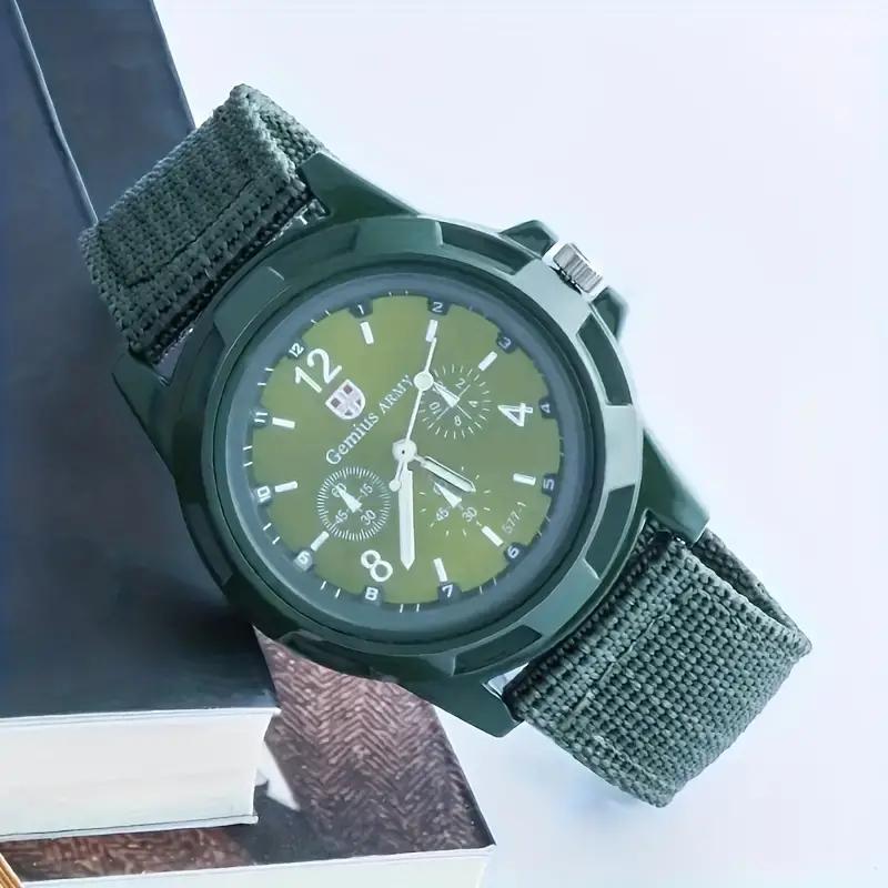 Популярные мужские часы с нейлоновым тканым ремешком, спортивные военные часы, идеальный выбор для подарков