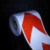 20cm*5m Arrow Reflective Hazard Safety Warning Caution Tape Waterproof Reflector Adhesive Sticker For Motorcycle Trailer Vehicle