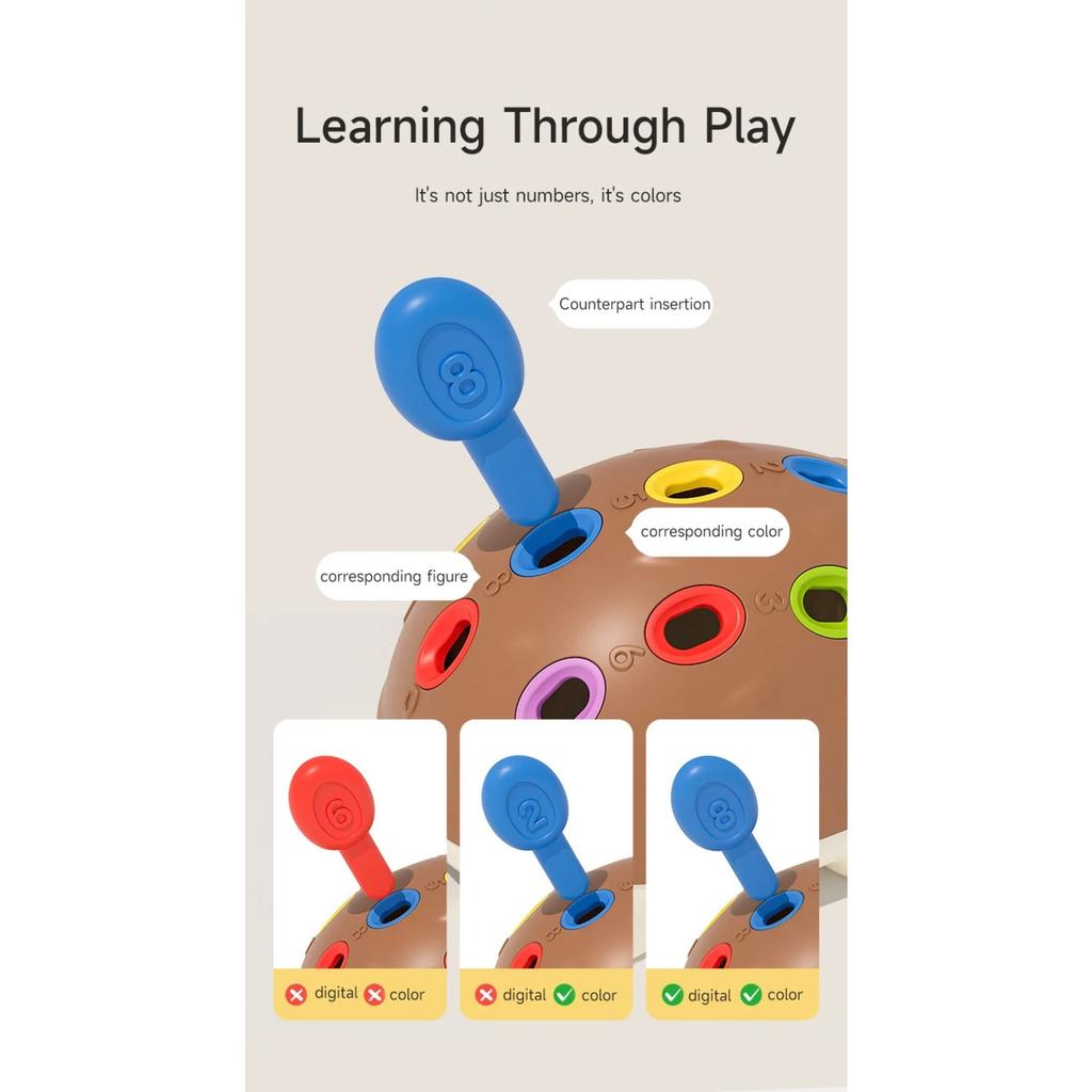 Монтессори Игрушки-ежики для развития мелкой моторики Раннее образование Развитие детской концентрации Игрушки Портативная дорожная игра-головоломка Игрушки Подарок