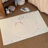 Милый мультяшный придверный коврик Удобный, мягкий и теплый Нескользящий коврик для ванной Комнатный коврик для прихожей Прикроватный ковер Домашний декор