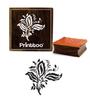 Printtoo Scrap-booking Leaf Pattern Square Wooden Rubber Stamp Crafting Stamps-2 X 2