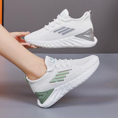 Женская весенне-летняя дышащая белая обувь, сетчатая обувь, легкая обувь на мягкой подошве, спортивная обувь для женщин