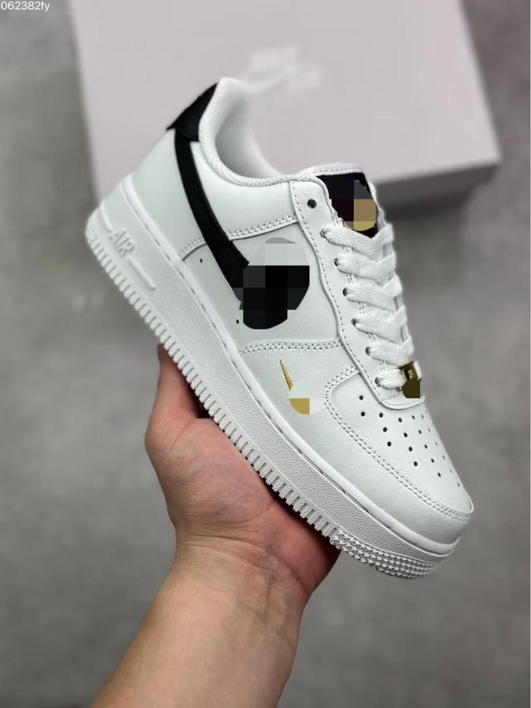 Оригинальные мужские и женские низкие повседневные кроссовки серии Air Force 1 - Полностью белые модные кеды AF1
