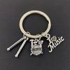 Drum Pop Music Lovers Rock Backpack Pendant Band Kit Drum Keychain Backpack Keychain
