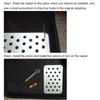 Universal Aluminum Alloy Car Non-slip Rubber Heel Plate Pedal Carpet Floor Mat