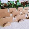 10Pcs/Set Creative Photo Holder Eco-friendly Wood Natural Stump Shape Card Stand for Home