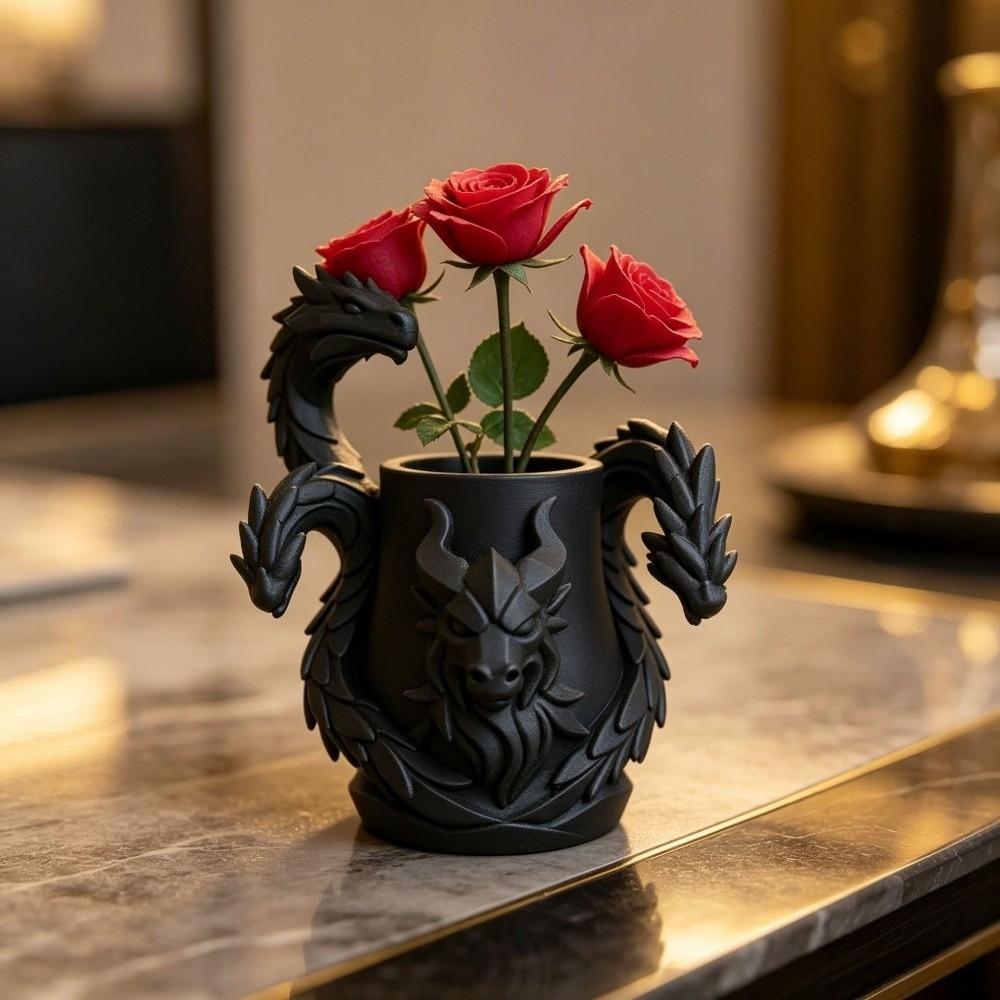 Multi-Functional 3D Printed Dragon Pen Holder Dragon-Shaped Pen Holder  Study Room