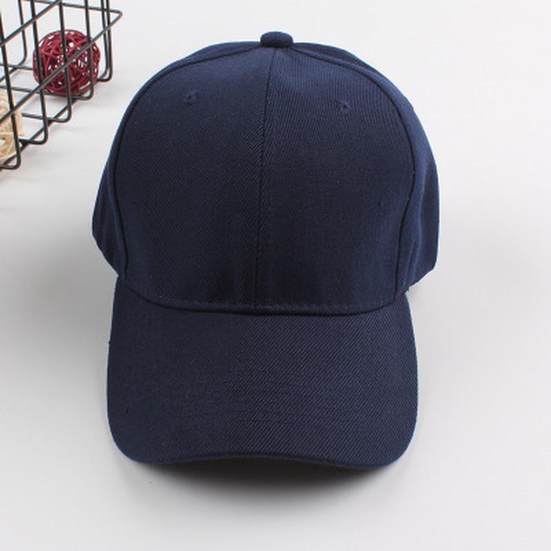 Men Women Plain Curved Sun Visor Baseball Cap Hat Solid Color Fashion Adjustable Caps