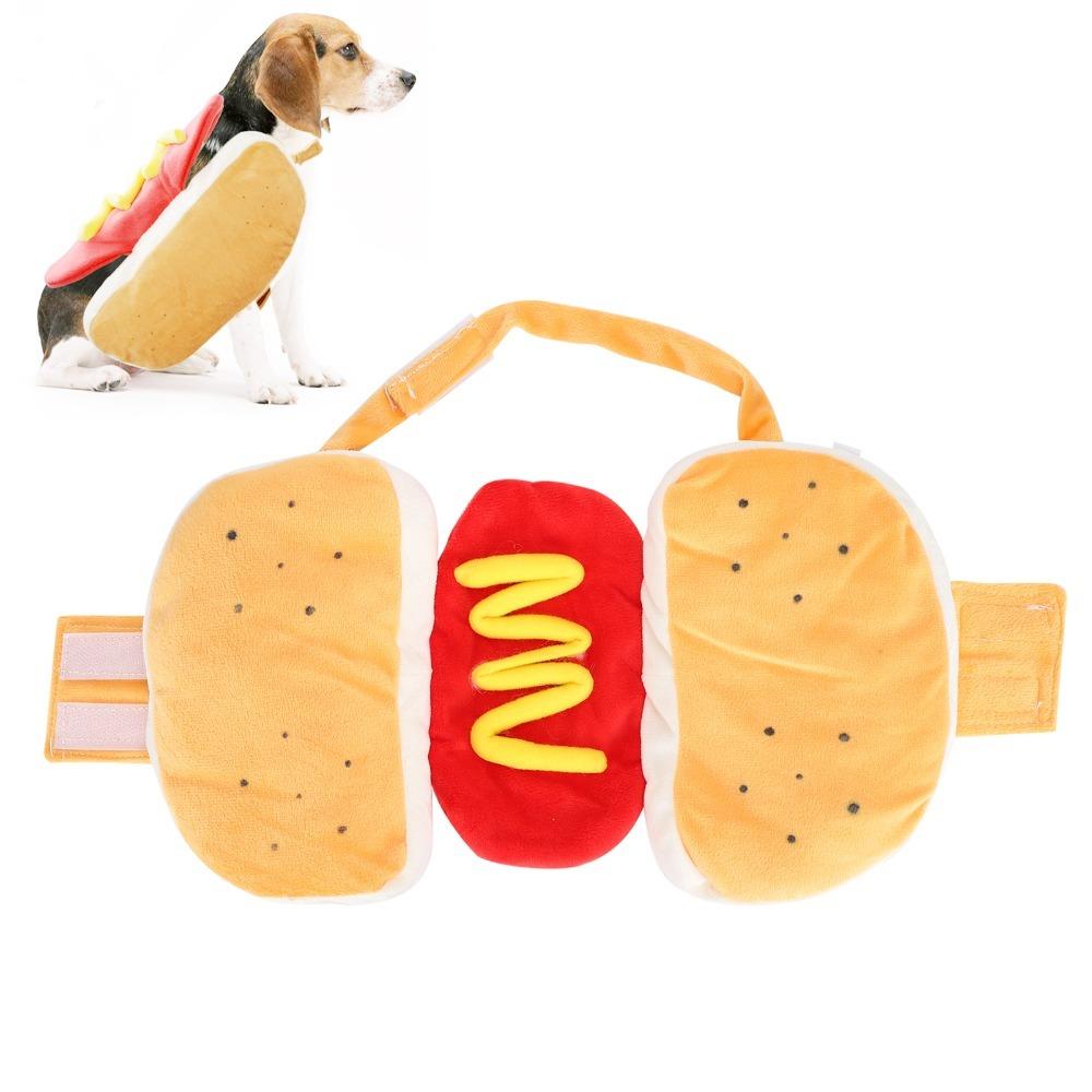 Full Body Shaped Burger Pet Outfit Multi Size Option Halloween Cat Dog Costume  Festival Cosplay