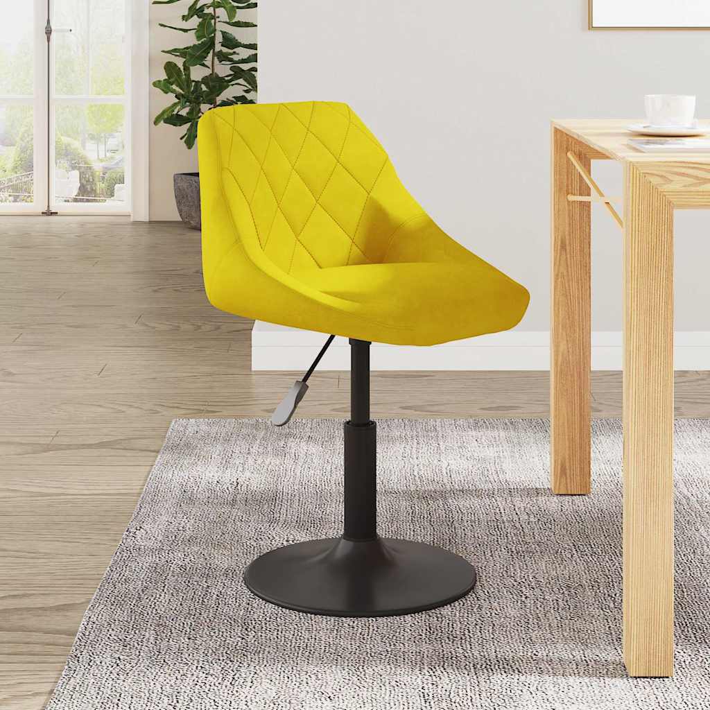 Mustard Yellow Velvet Bar Stool