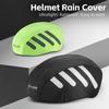 Bicycle Helmet Rain Cover Reflective Road Bike Helmet Cover Waterproof Dustproof Drawstring