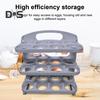 Egg Storage Container Large Capacity Food Grade BPA Free Foldable Design Portable Egg Holder Refrigerator Tray