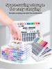 12-120 Colors Acrylic Marker Non-Toxic Soft Tip Washable Markers for Glass,Ceramic,Doodle & Art Crafts Paint Pens Set Stationery