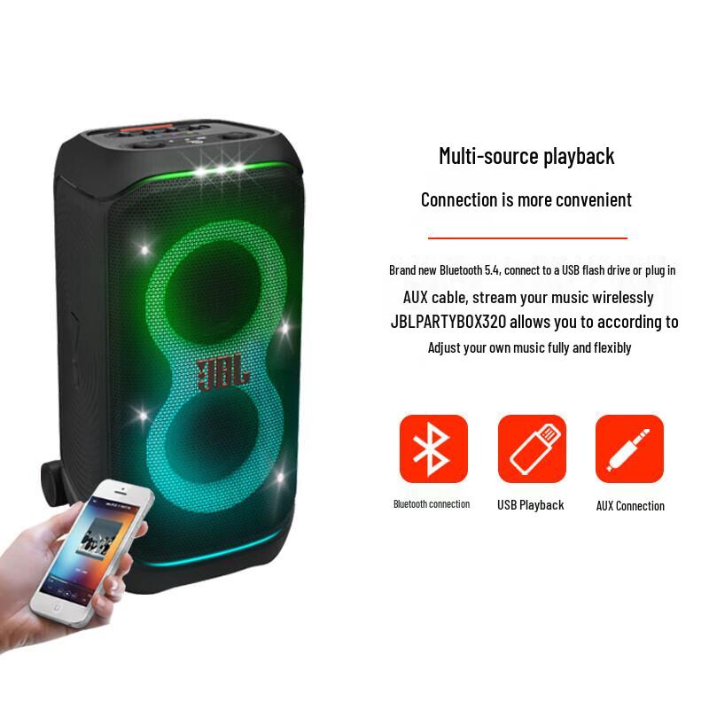 JBL PartyBox Stage 320 Portable Bluetooth Speaker