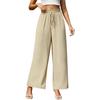 Женские весенние и летние новые широкие брюки с эластичным поясом, широкие брюки с высокой талией, длинные юбки, женские