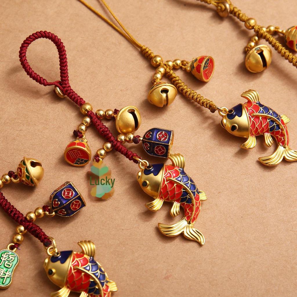 Высококачественная подвеска-ключ от автомобиля с символом удачи: Привлекающий удачу амулет для сумок, телефонов и многого другого