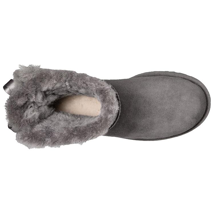 (WMNS) UGG Мини Сапоги Bailey Bow II Снежные ботинки Серые Женские 1016501-GREY