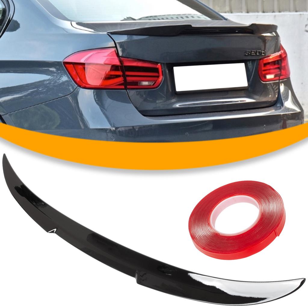BMW 3 F30 11-18 Rear Roof Spoiler - Tailgate Lip, Glossy Black M4