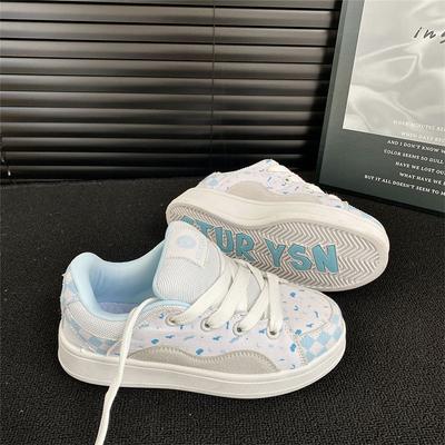 Оригинальные нишевые туфли-хлебцы цвета черники Женские модные весенние новые студенческие универсальные повседневные кеды