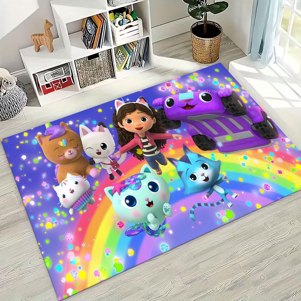 3D Мультяшная Милая Кукла Габби Дом Девочки Подарок Коврик для Спальни Гостиной Дивана Дома Придверный Коврик Декор, Большой Детский Нескользящий Напольный Коврик