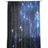 Звездное небо Голубые прозрачные шторы для украшения гостиной Оконные шторы для кухни Тюль Вуаль Органза Шторы