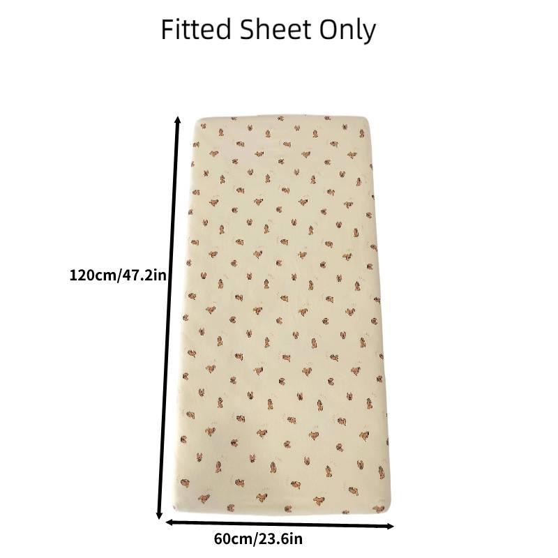 Хлопковый чехол на детскую кроватку с милыми рисунками льва, собаки, слона и другими, набор из 4 предметов, на все сезоны