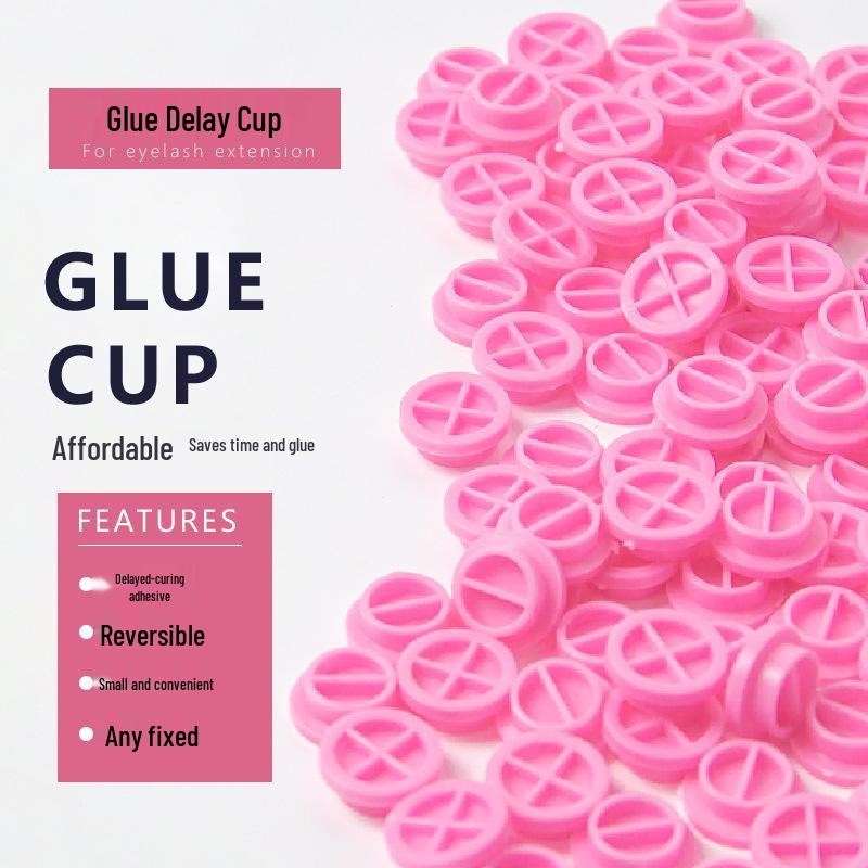 Dual-Use Plum Blossom Cup: Eyelash Extension & Glue Applicator Tool