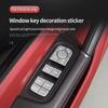 Кнопка подъема окна автомобиля, декоративная наклейка для Porsche Cayenne Macan Panamera, переключатель окна, аксессуары для модификации интерьера