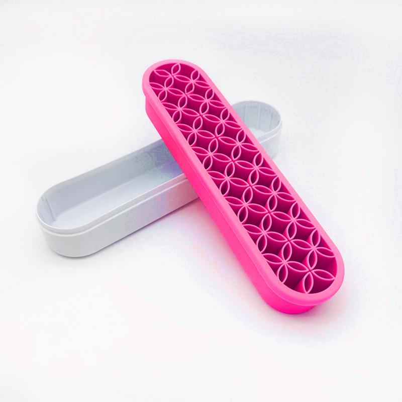 Многоцелевой держатель для хранения кистей для макияжа, силиконовый держатель для помады и карандаша для бровей, органайзеры для рабочего стола